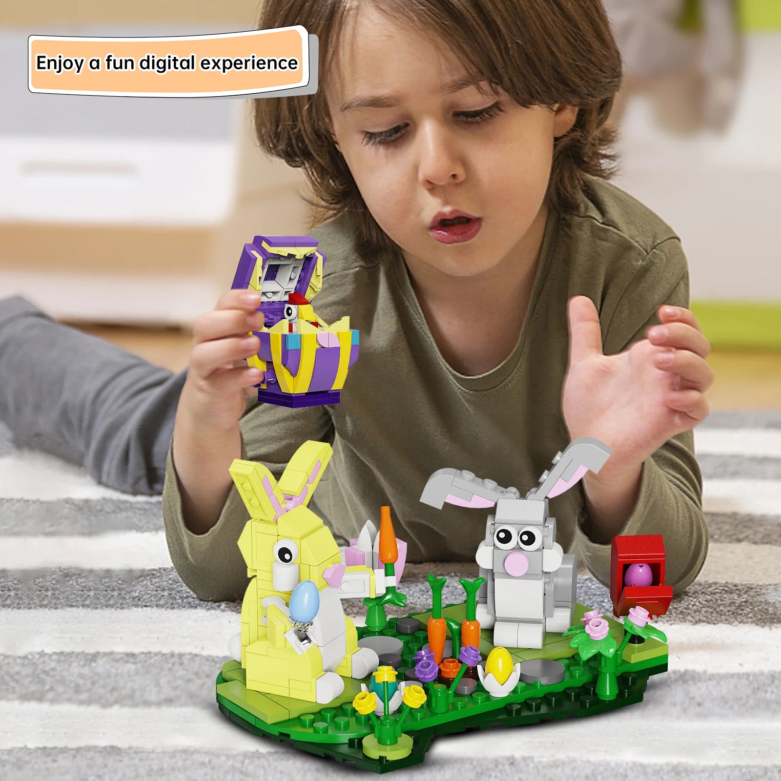 Easter Rabbit Building Toy Set (353Pcs) A86788