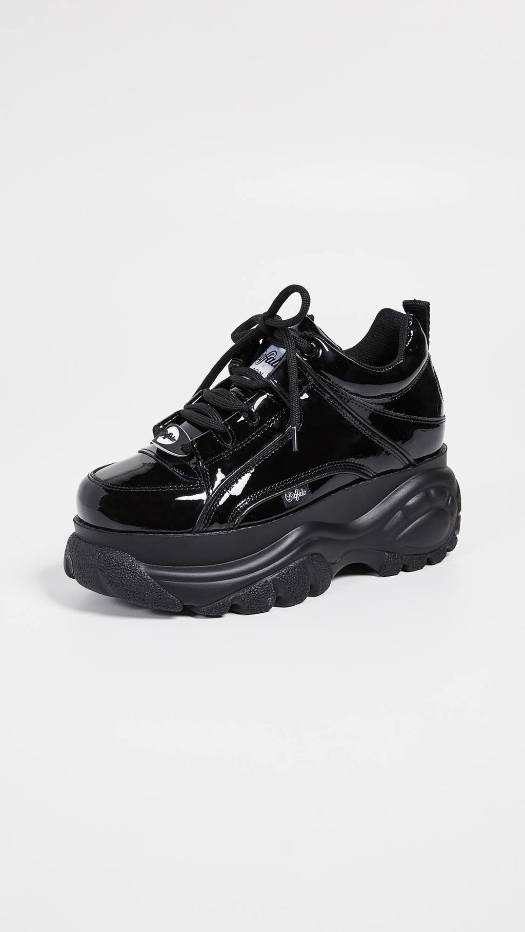 Black Patent Buffalo Shoes Y2331