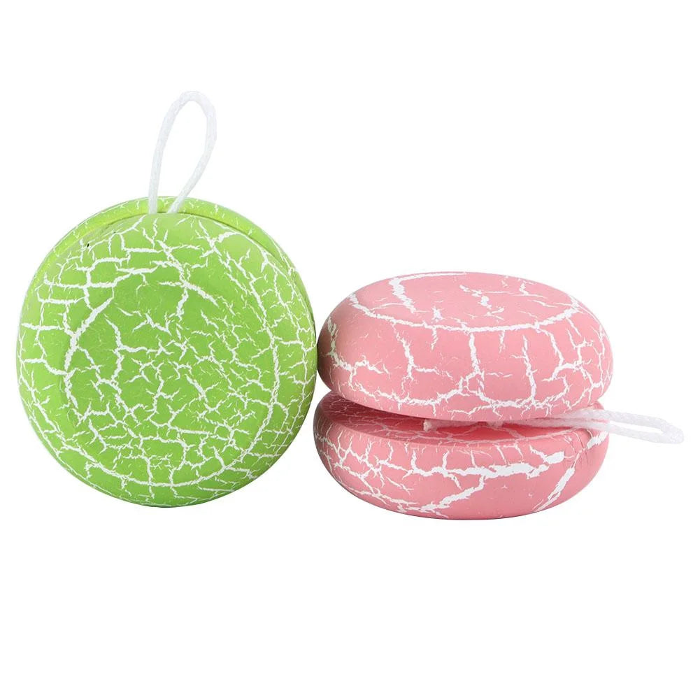 2 Pcs Wood Responsive Yo-Yo Toys K1372
