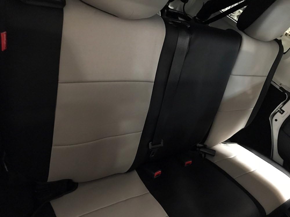 Gray & Black Neoprene Front & Rear Seat Covers V3660