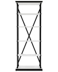 White Open Shelves Bookcase R400786
