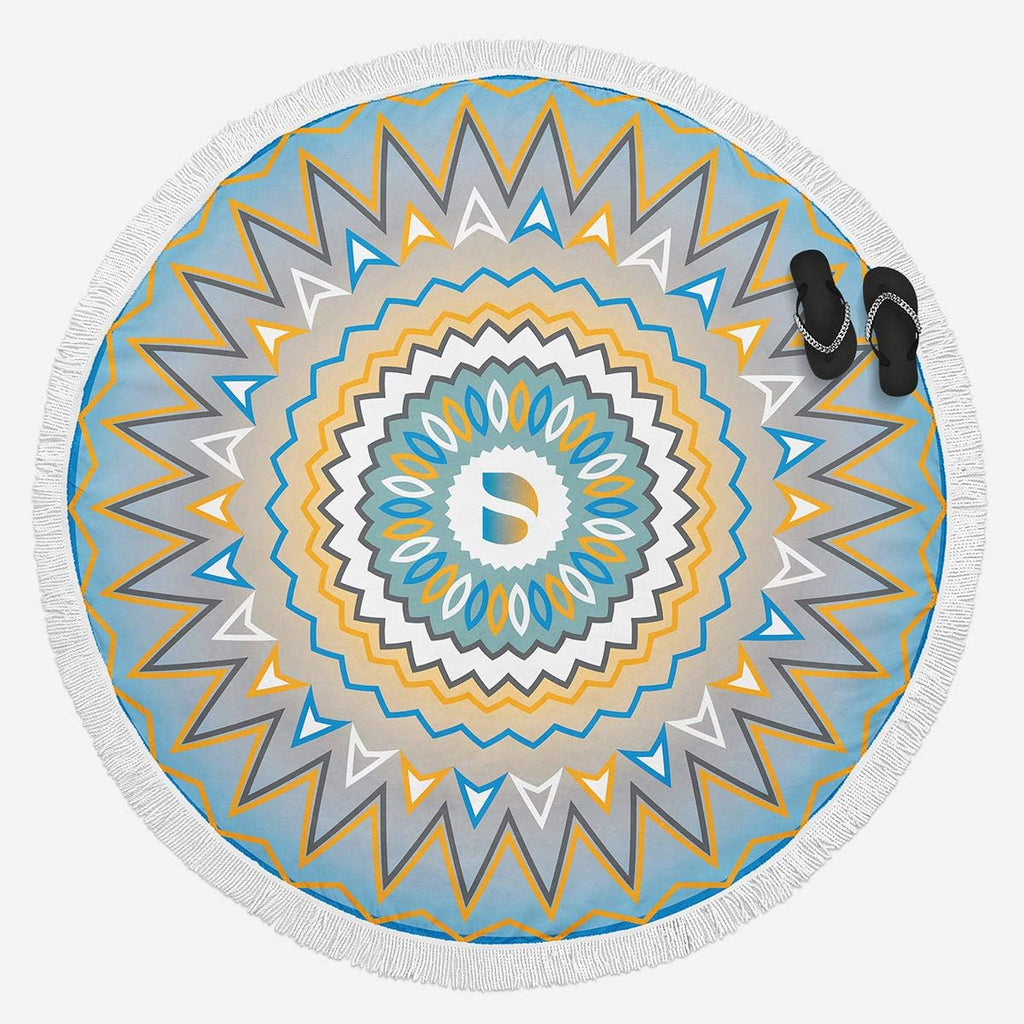 Round Beach Towel with Tassel E295