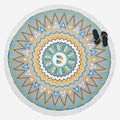 Round Beach Towel with Tassel E295