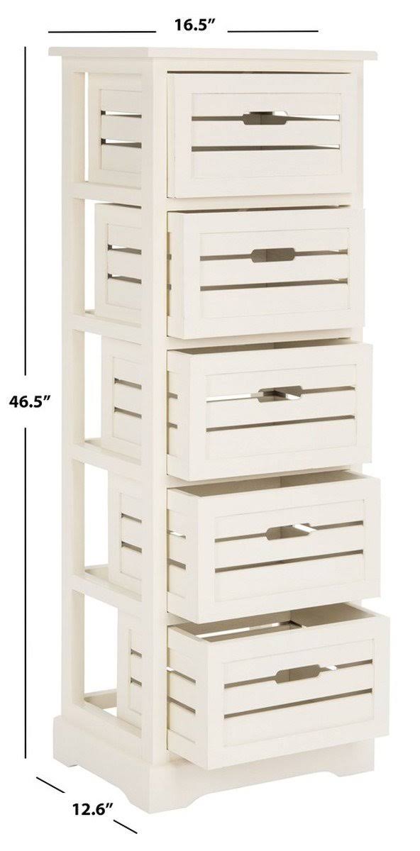 Red 5 Drawer Cabinet F218678
