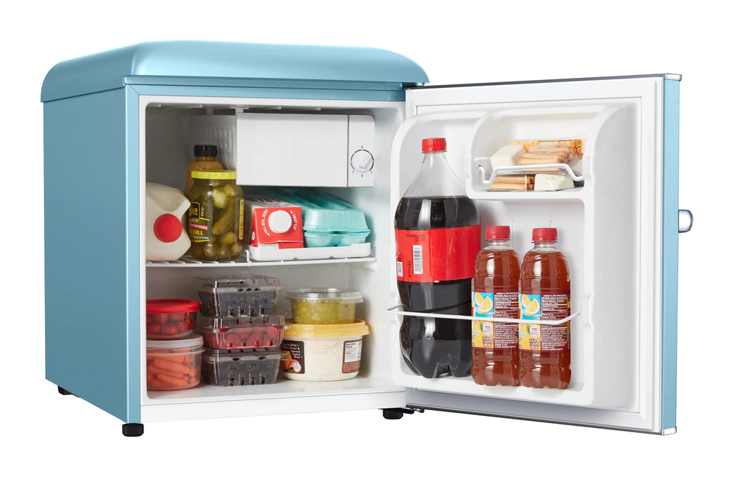 Blue Retro Mini Fridge V788