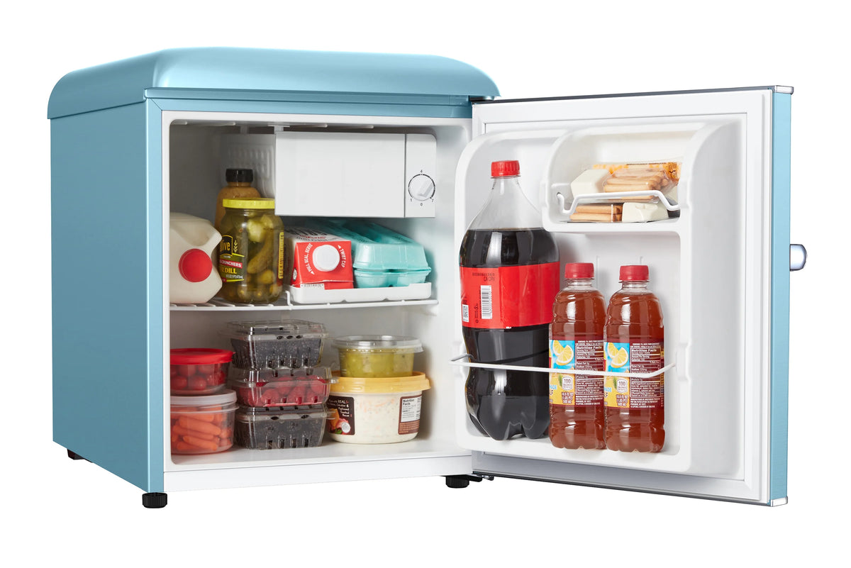 Blue Retro Mini Fridge V788