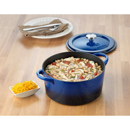Blue Enameled Cast Iron Dutch Oven M318