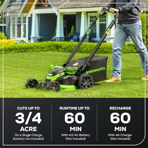 80V 25" Brushless Cordless Self-Propelled Dual Blade Lawn Mower G8163