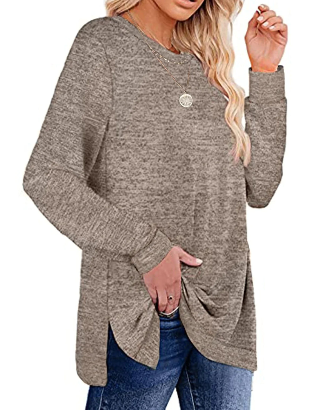 Color Block Long Sleeve Sweatshirt K6062