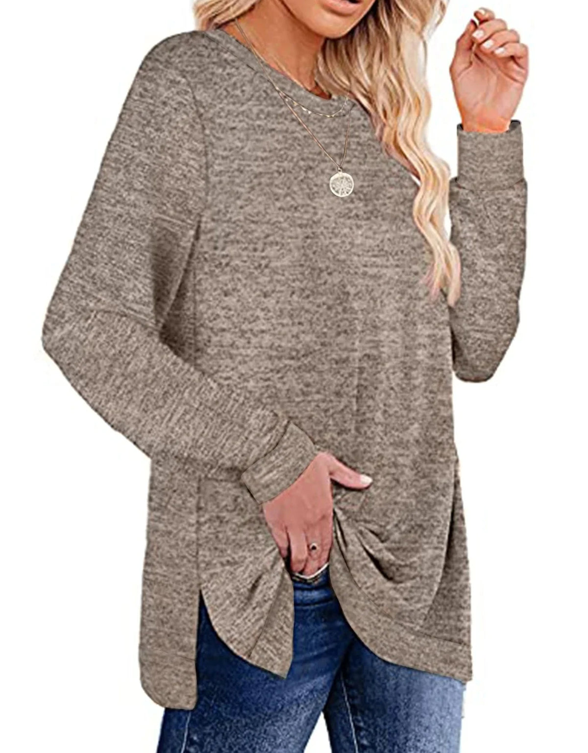 Color Block Long Sleeve Sweatshirt K6062