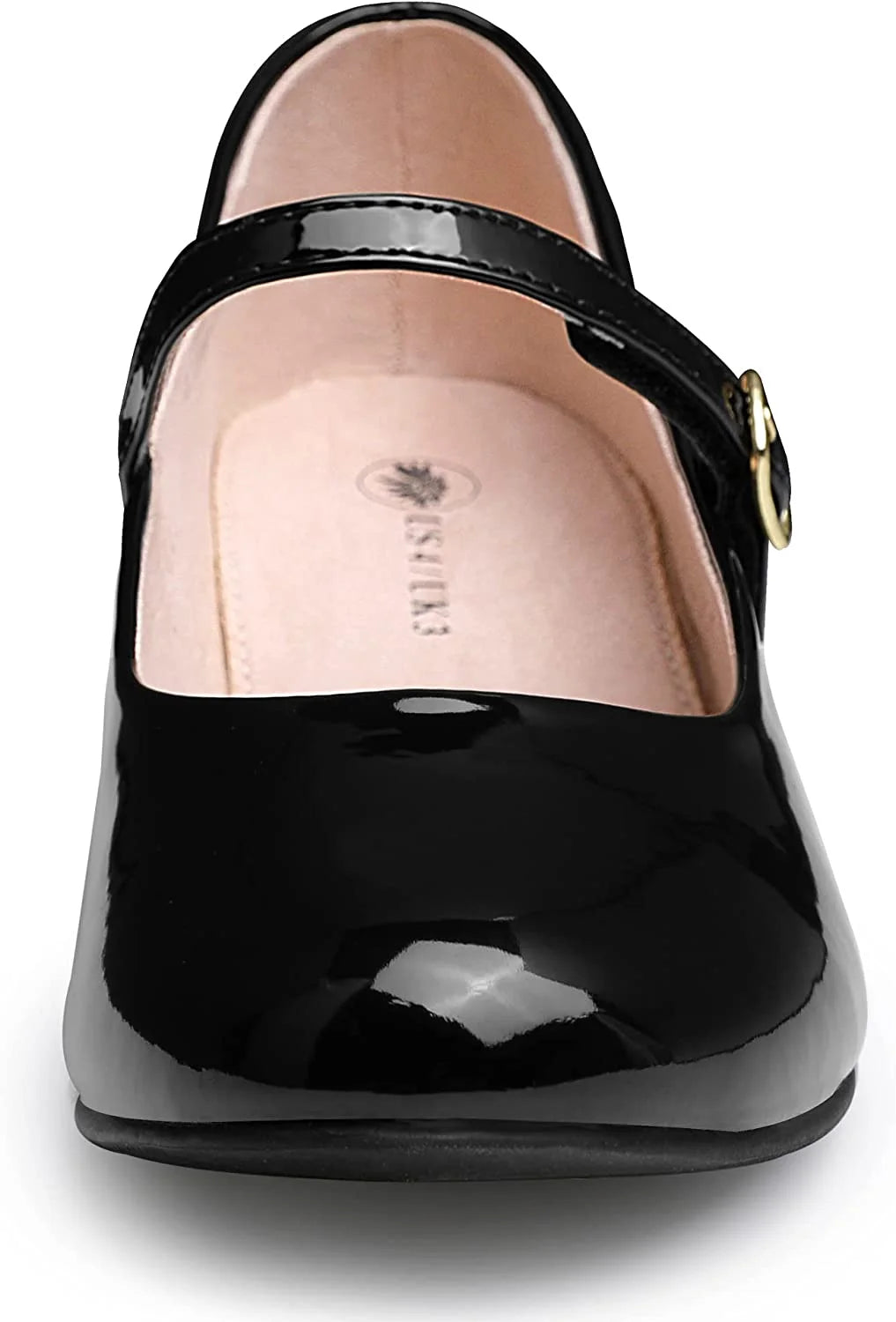 Black Mary Jane Dress Shoes Low Heels Z546166