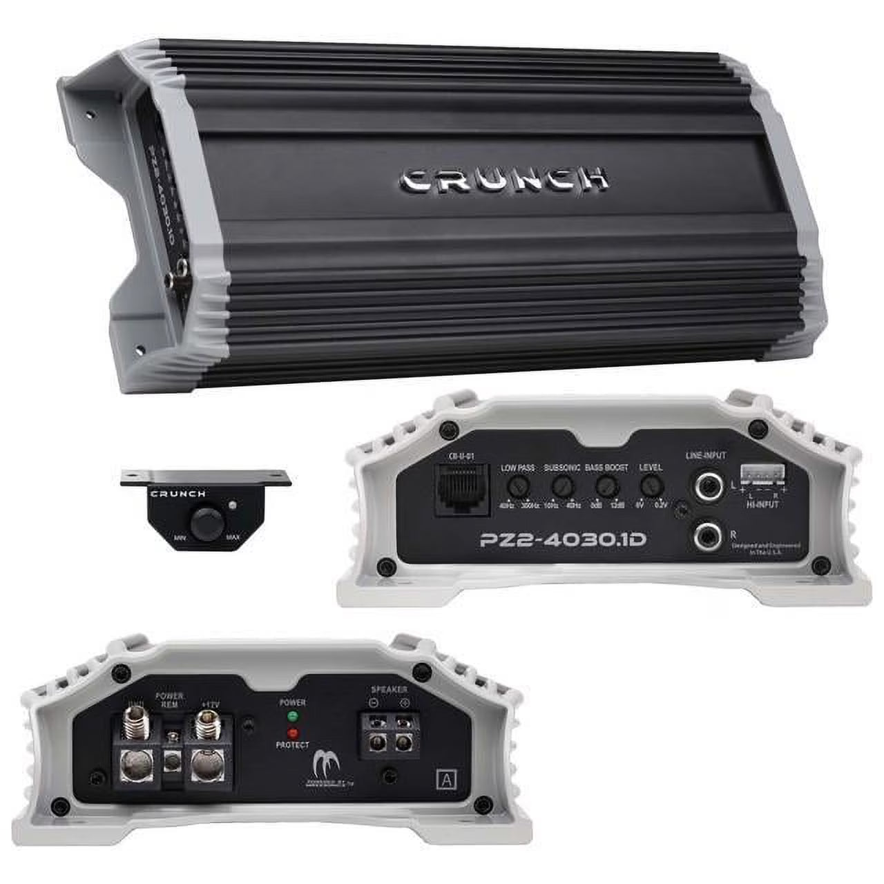 Compact 4000w Mono Car Amplifier with Bass Remote K75236