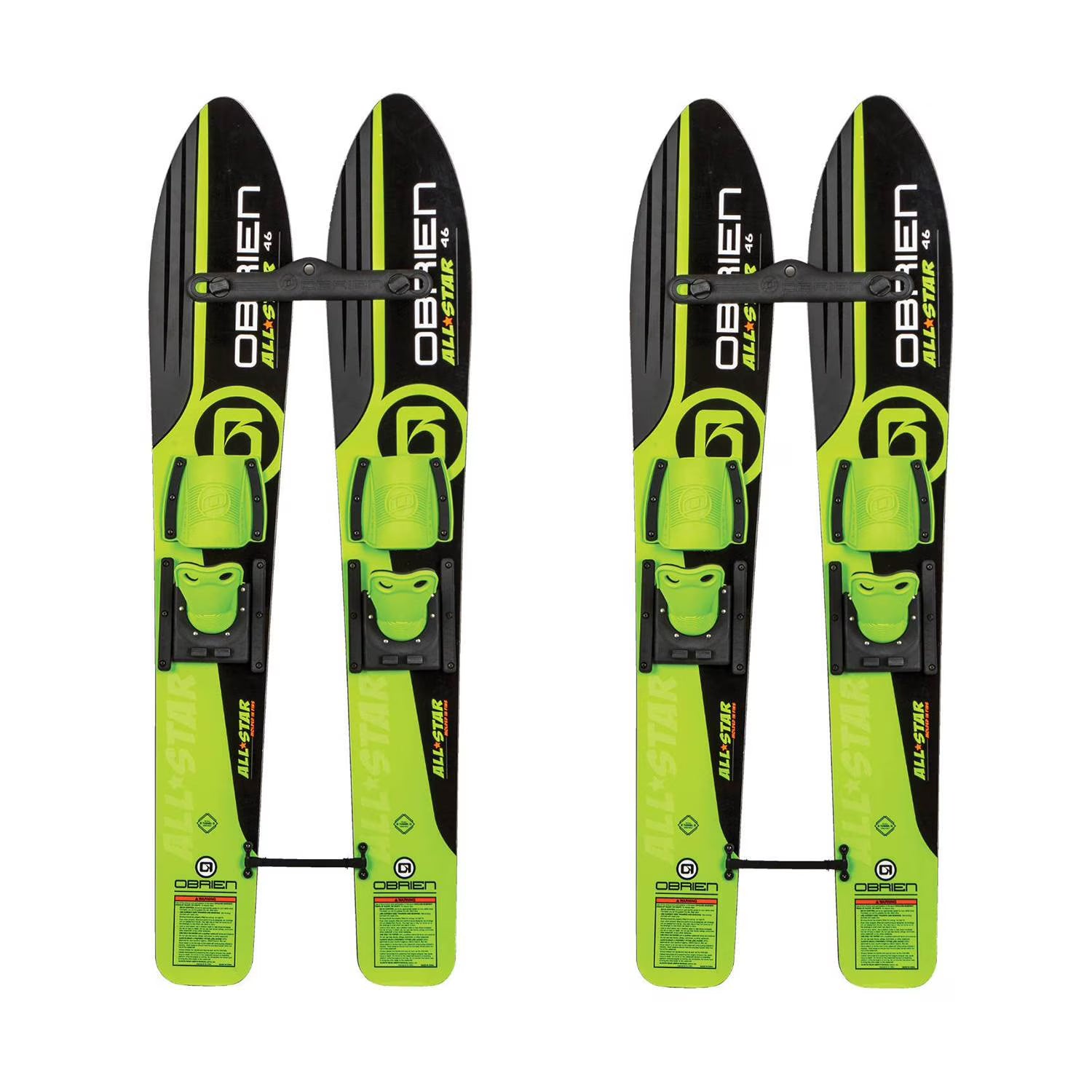 46 Inch Children Combo Waterskis with Rope (2 Pack) O7415