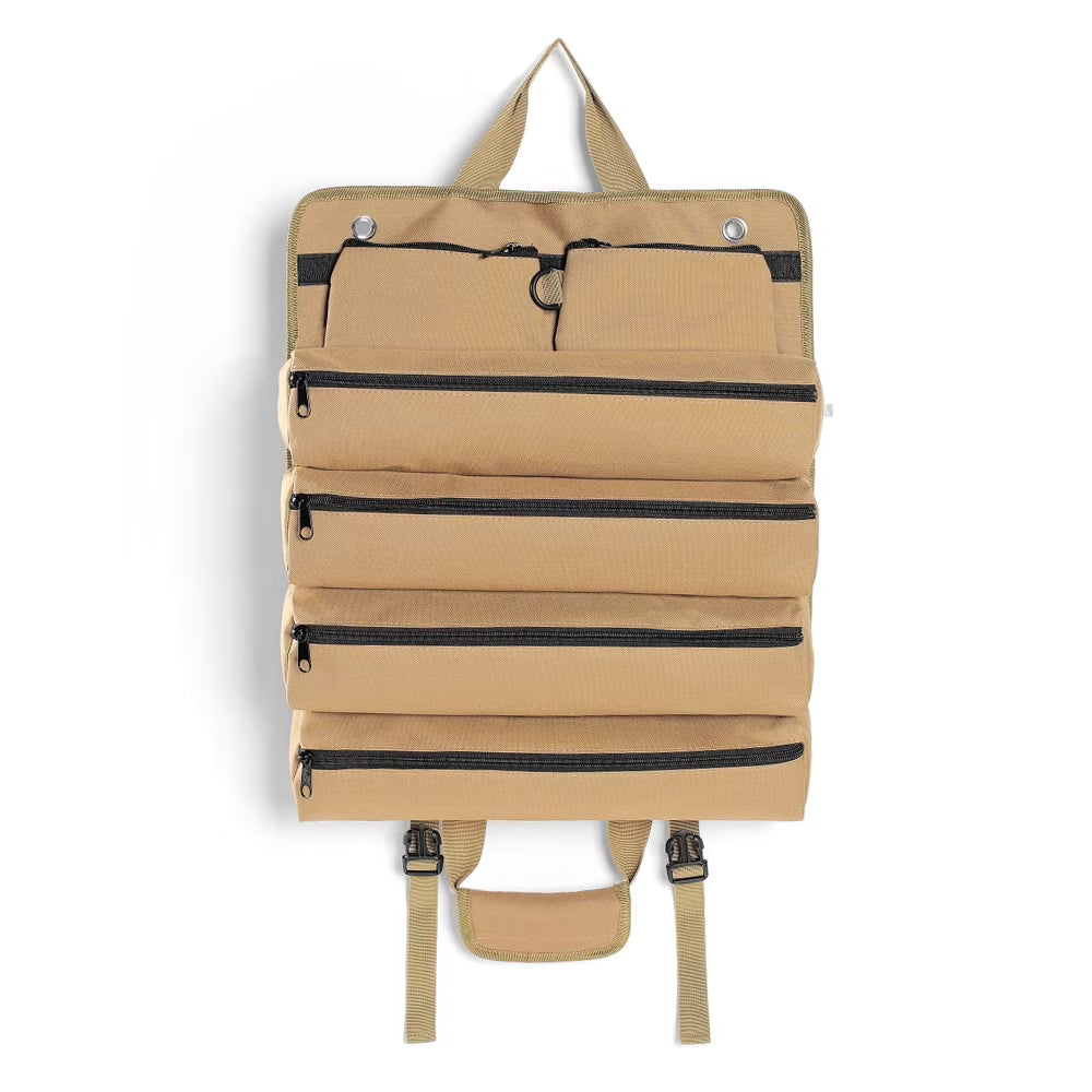 Hanging storage bag Tent Nail Roll-Up Tools Tent Hammer Nail Portable Ox Cloth B203909