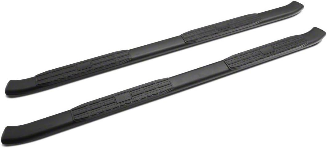 Black Oval Bent End Side Step Bars S5037