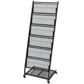Magazine Rack Black A4 P49807