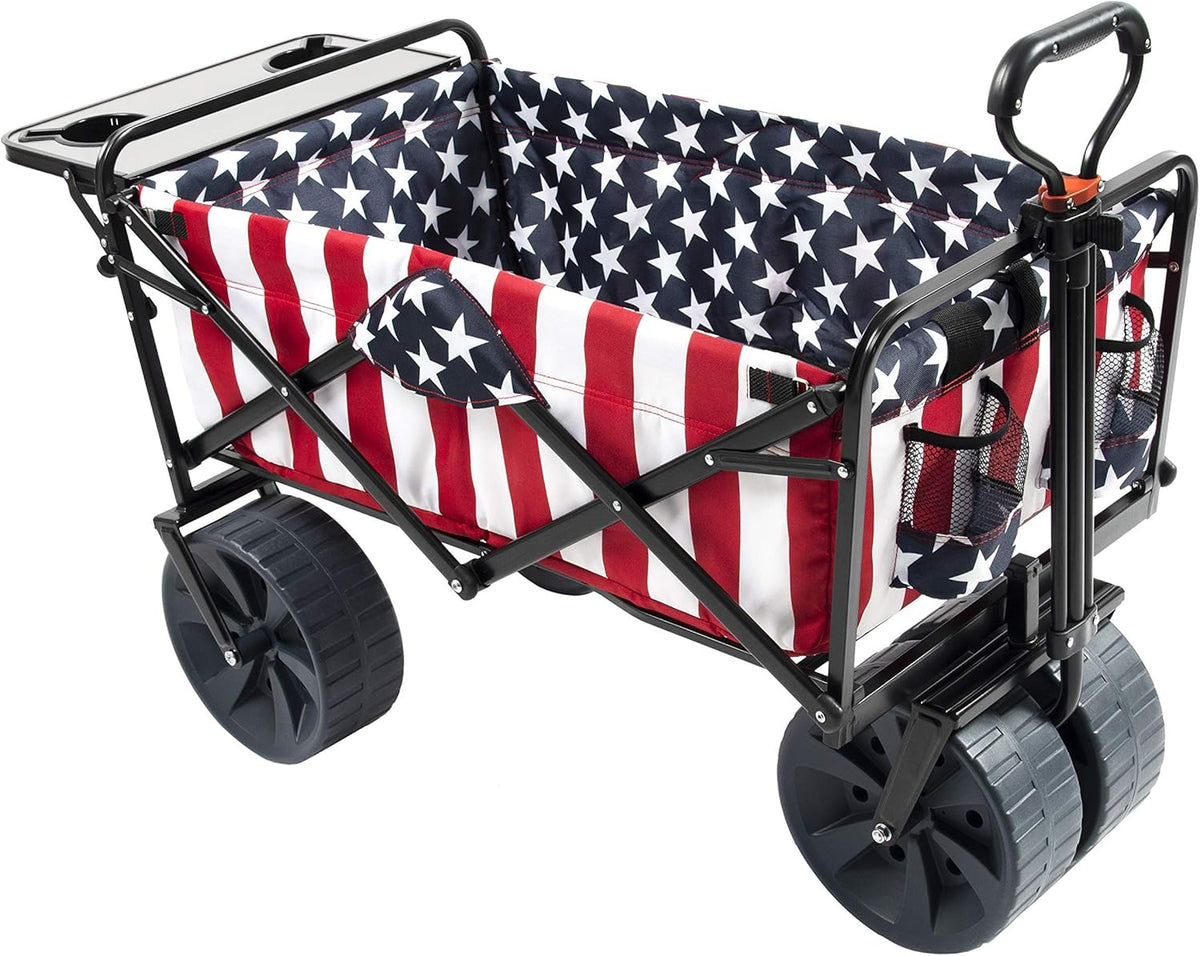Red/White Collapsible All Terrain Utility Wagon Cart W622
