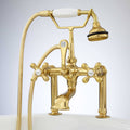 Polished Brass Deck Mount Tub Faucet A8191
