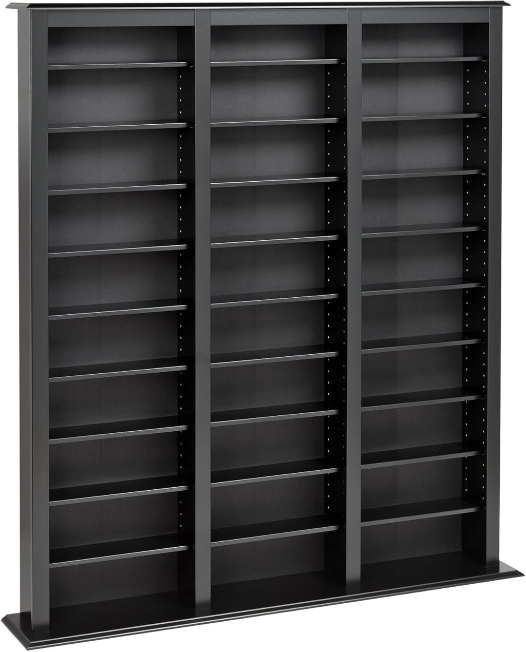 Black Triple Width Barrister Tower Storage Cabinet P71120