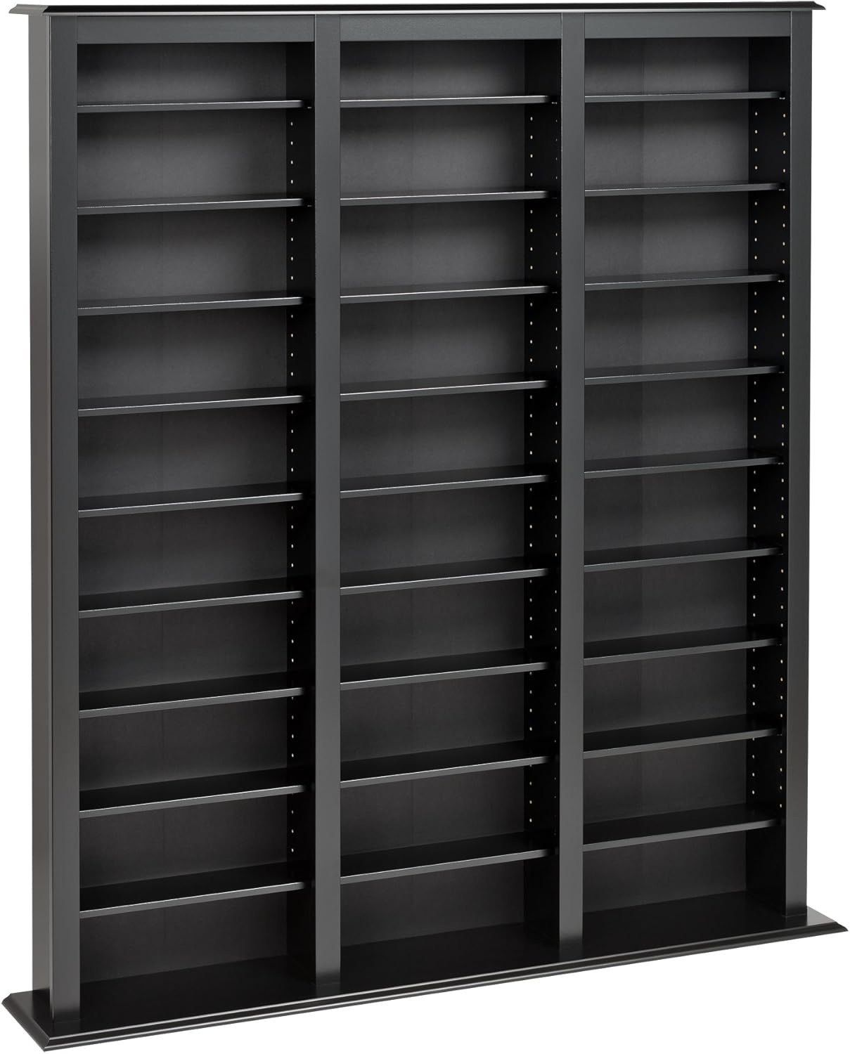 Black Triple Width Barrister Tower Storage Cabinet P71120