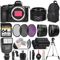 Nikon Z5 Mirrorless Digital Camera with 28mm f/2.8 Lens, 64GB Memory Card O77757