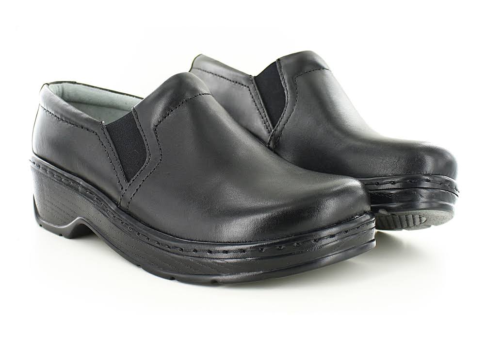 Black Leather Naples Shoes E932026