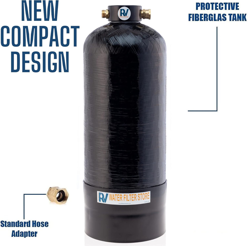 Portable 8,000 Grain RV Water Softener with 3/4" Fittings S278