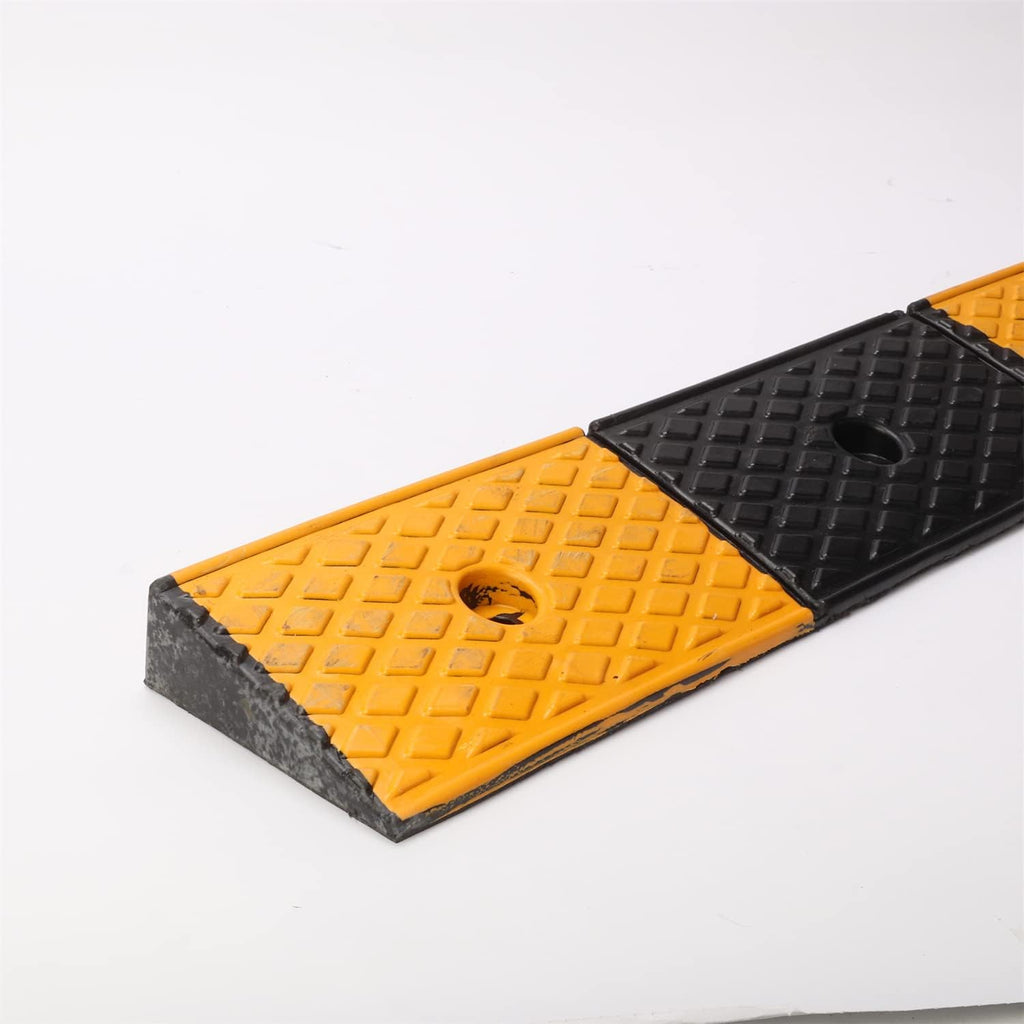 2 Rubber Heavy Duty Driveway Curb Ramp 10 Ton 39.3*5.9*2inch T86402