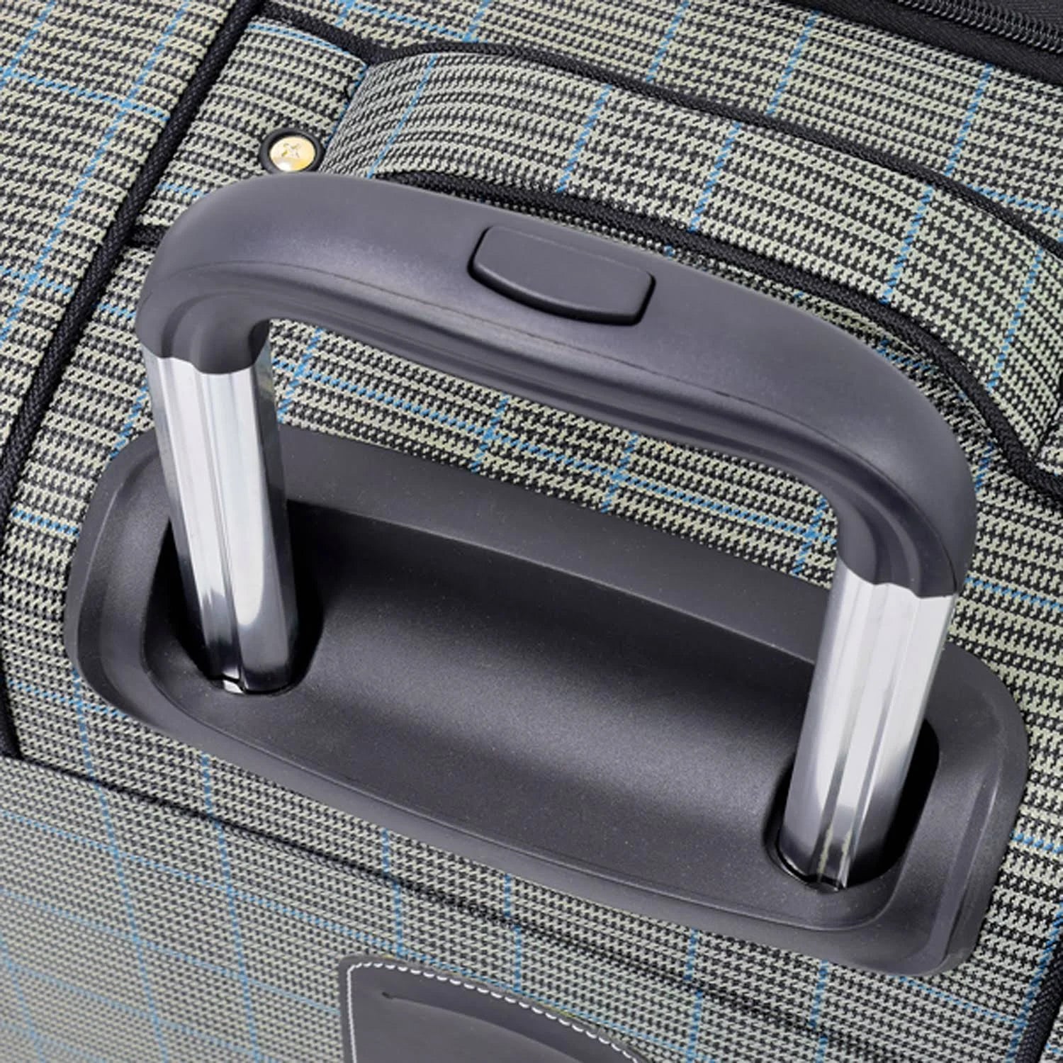 Grey Sapphire Plaid Expandable Spinner T345669