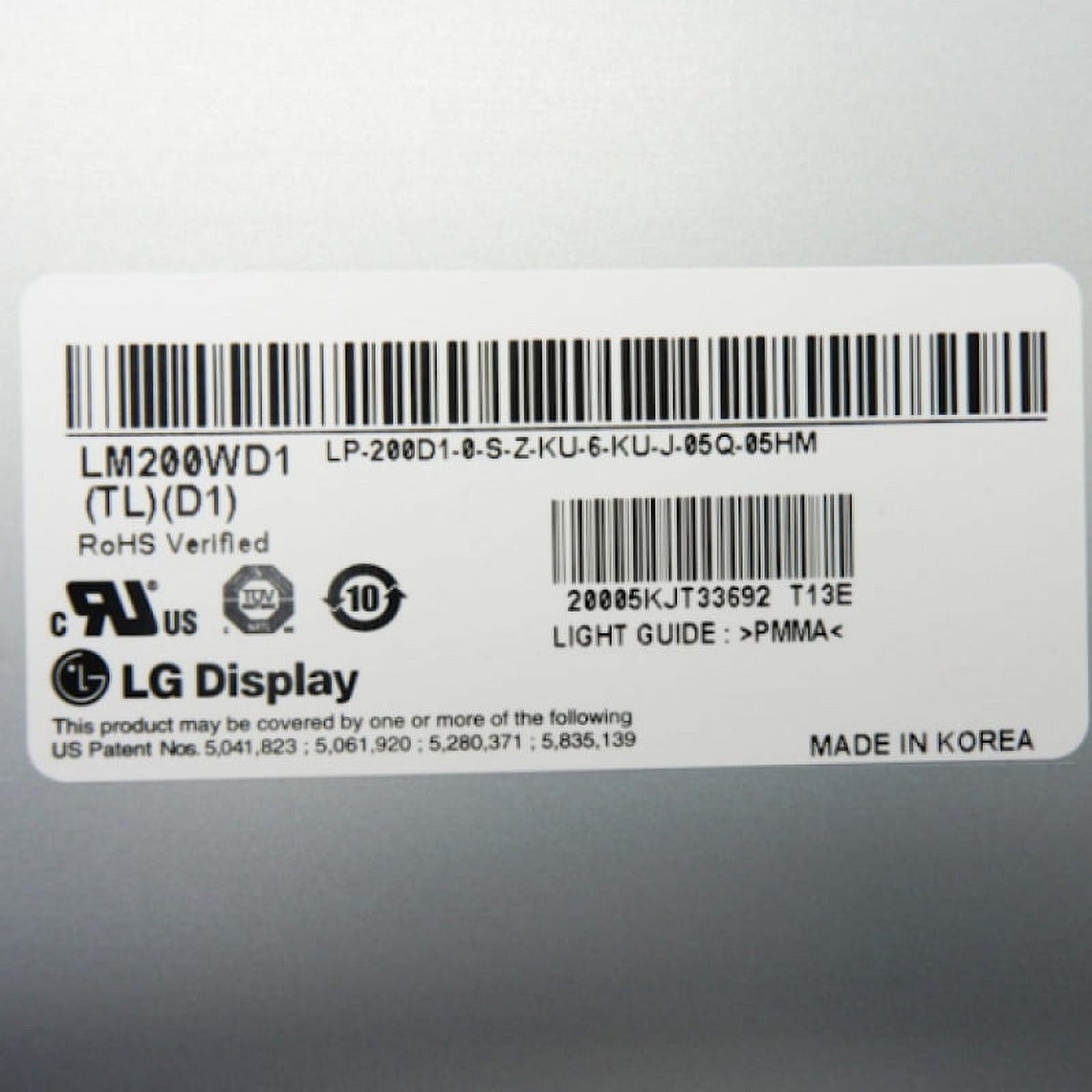 20 Inch 1600X900 HD Replacement LCD Panel P115