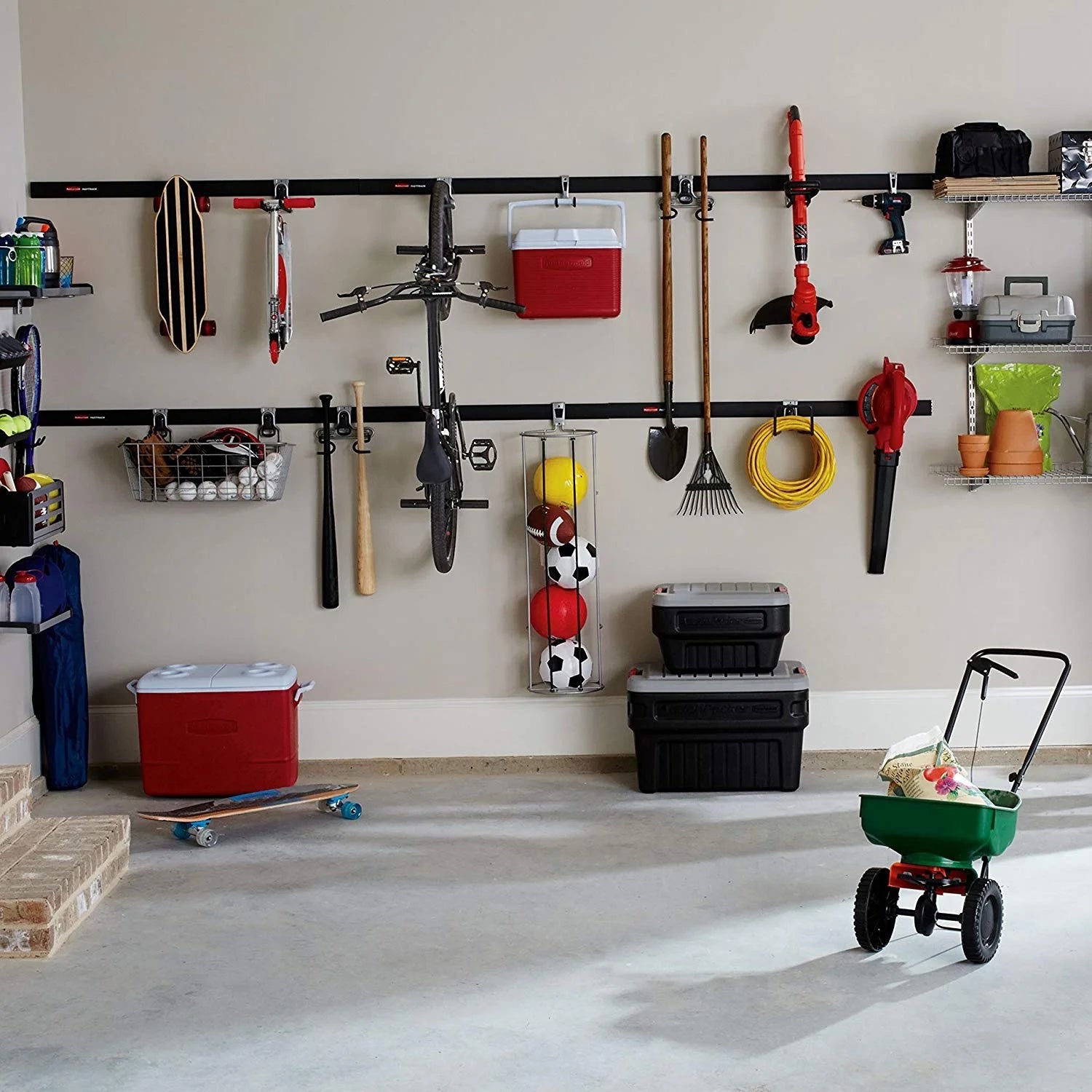 6 Pack Wall Mount Hook Garage Organizer V624031