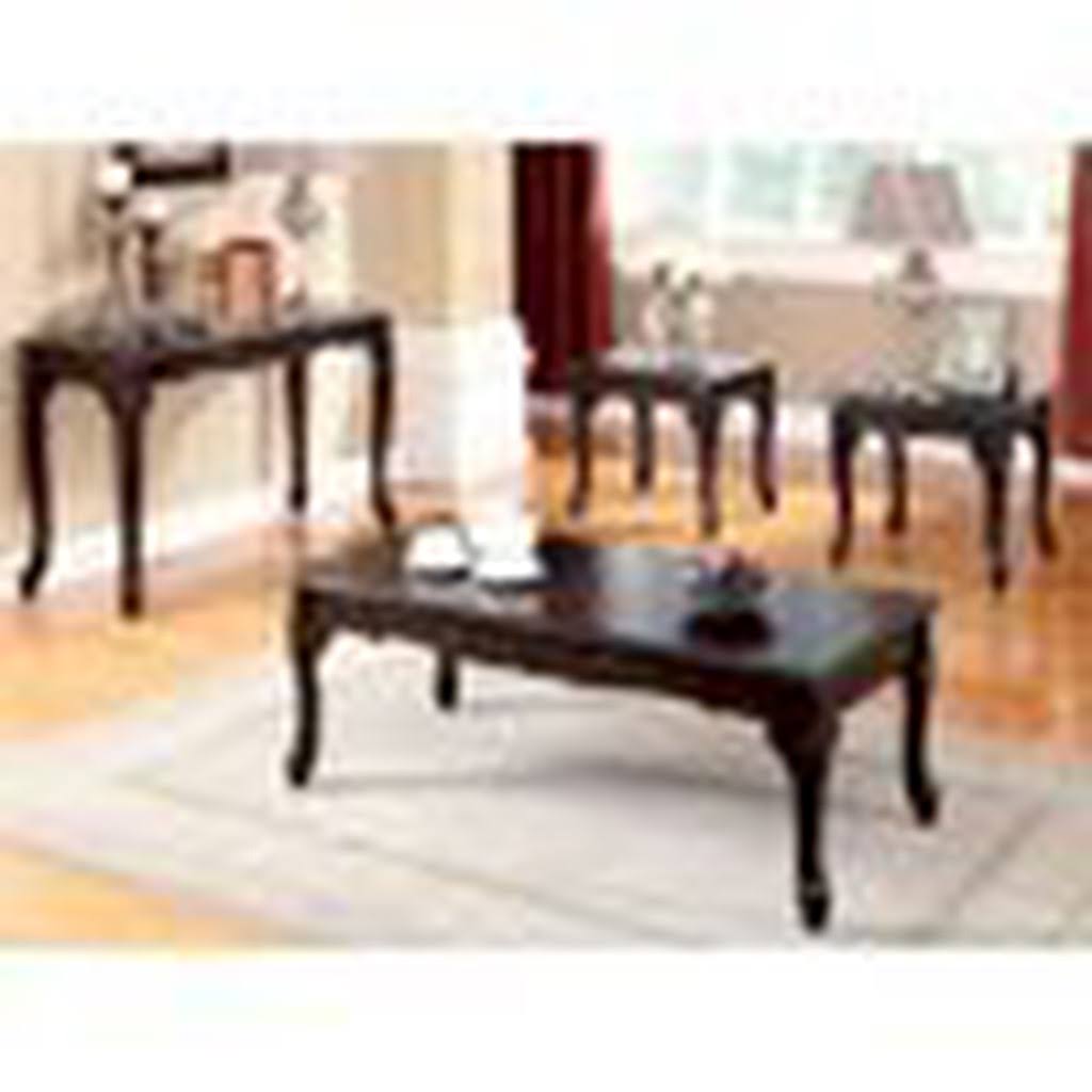 3 Piece Coffee Table Set in Dark Cherry K7669