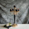 25 Matte Black/Gold Metal Tealight Candle Holder H82125
