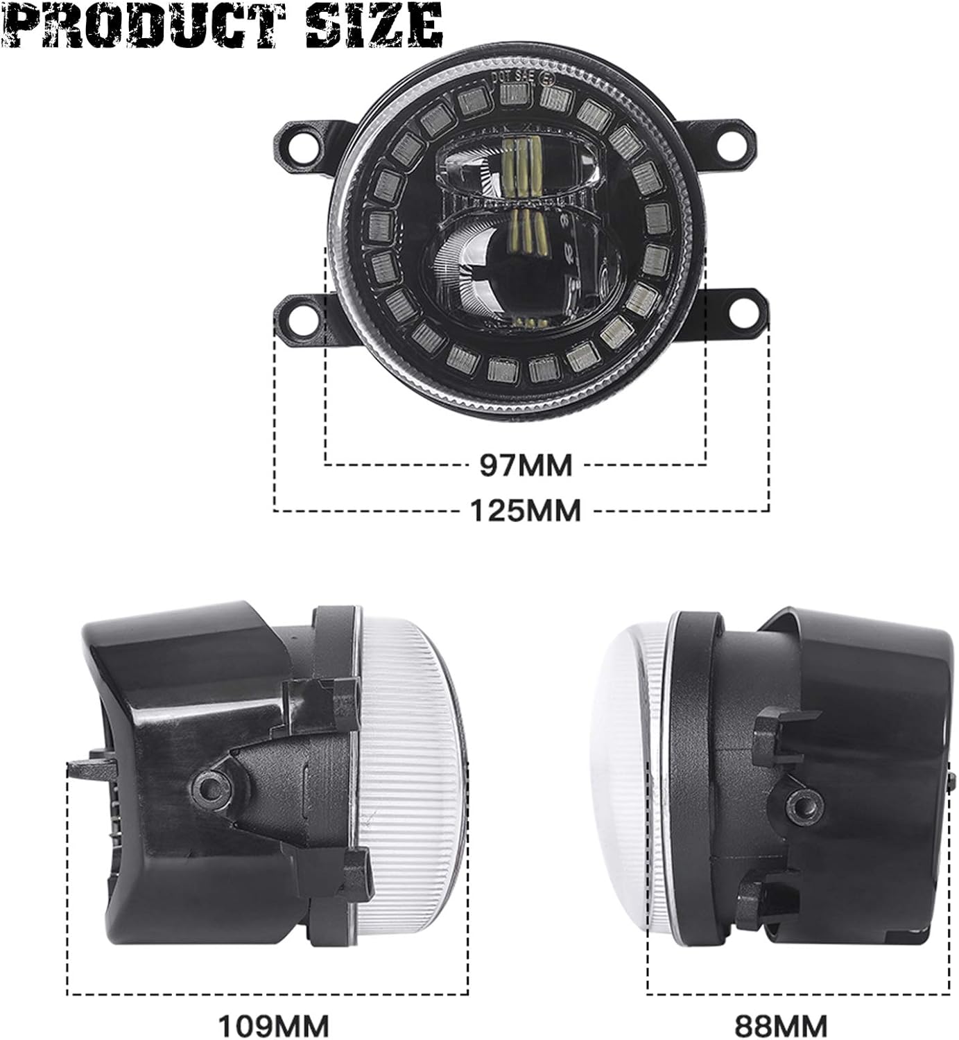 LED Fog Lights with DRL J848