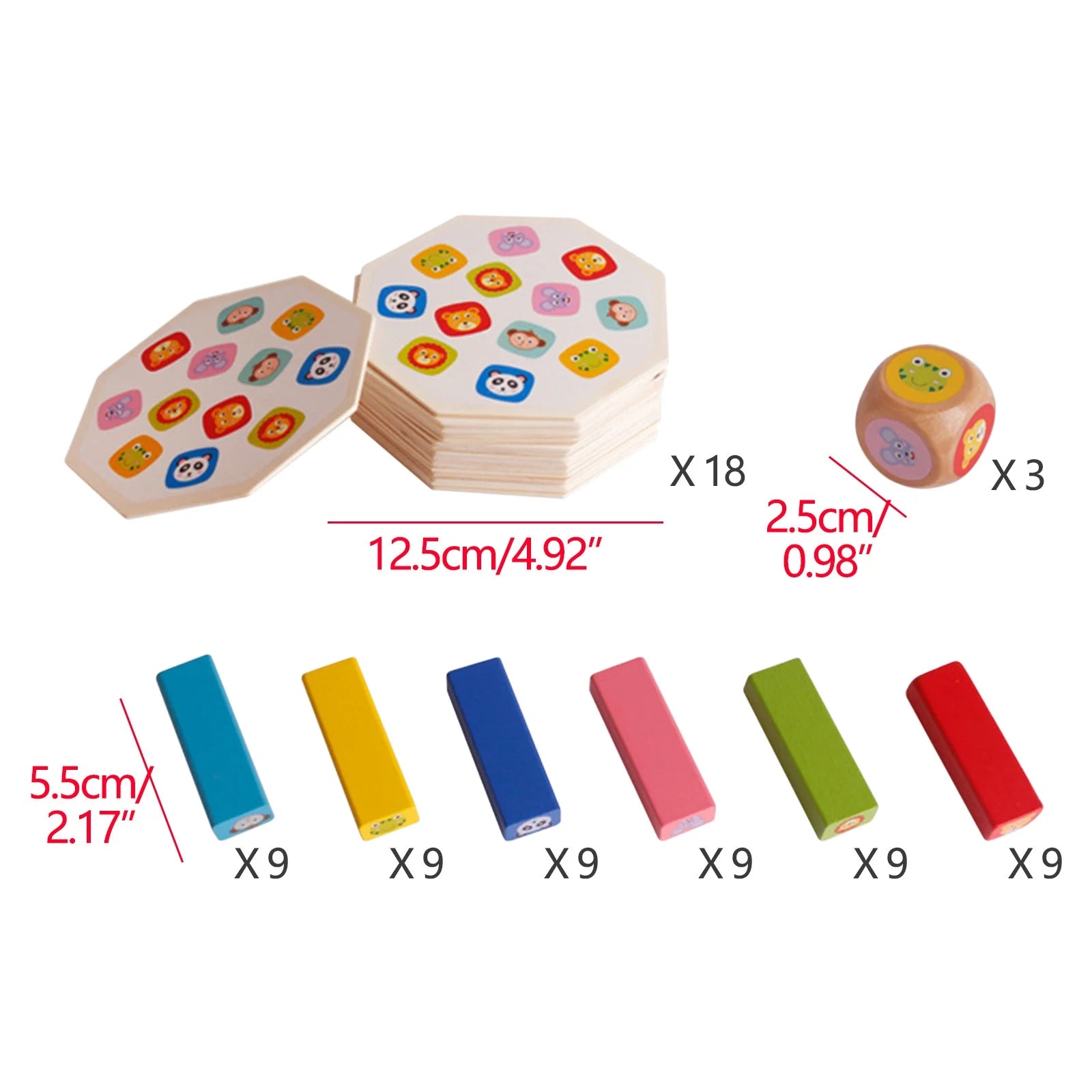 Wooden Building Blocks Stacking Tower Board Game Y8052
