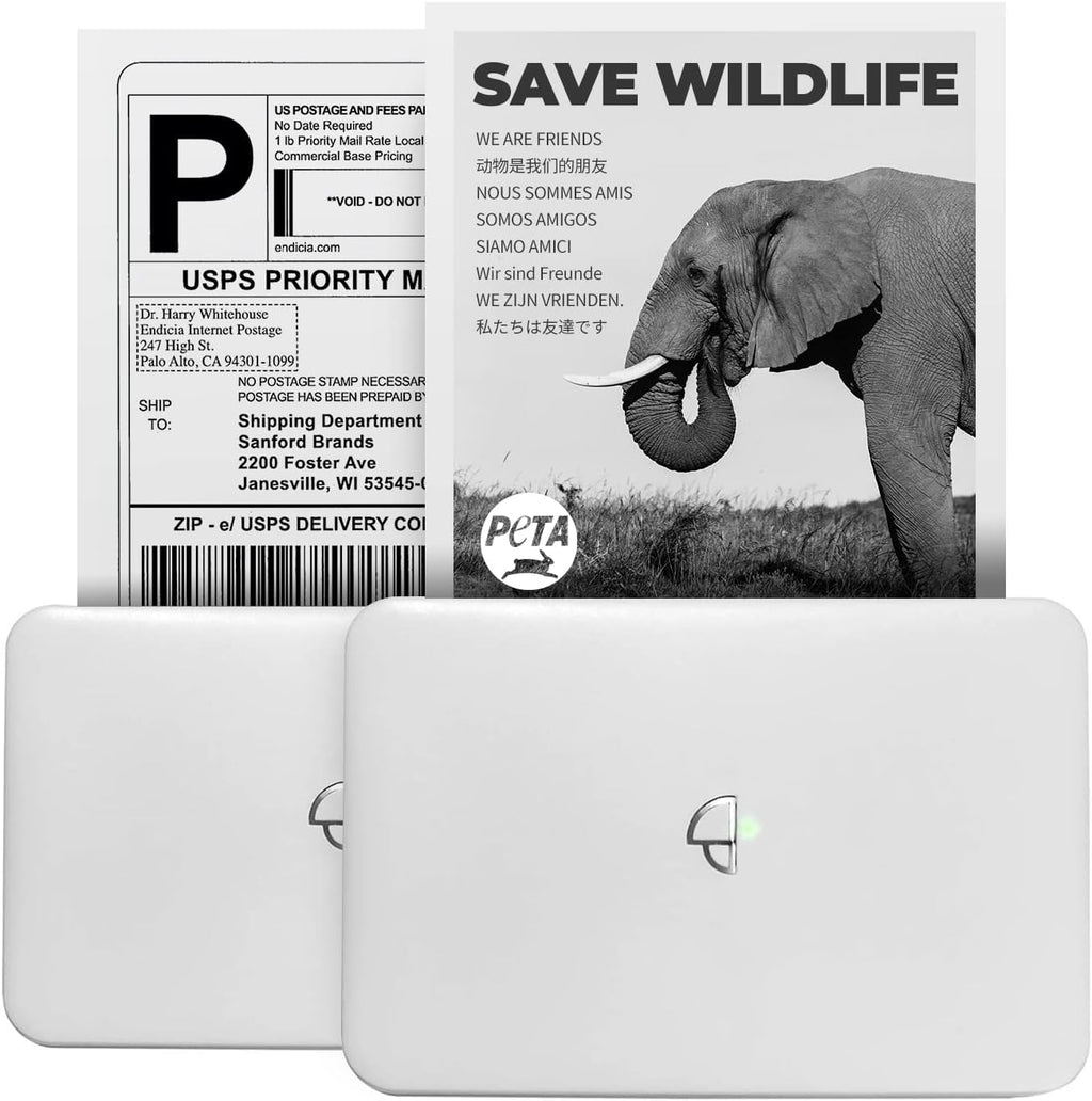 Wireless Thermal Printer for Printing Sticker, Logo, Label, Receipt, Photo, 300dpi Grayscale Q3361