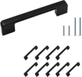 Cabinet Handle Matte Black 5 Inch Hole Center 10 Pack G49609