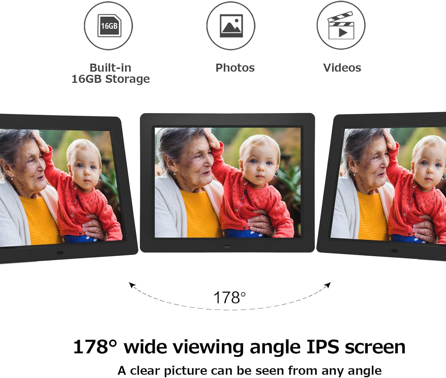 15 Inch HD IPS Touch Screen WiFi Digital Photo Frame P246636