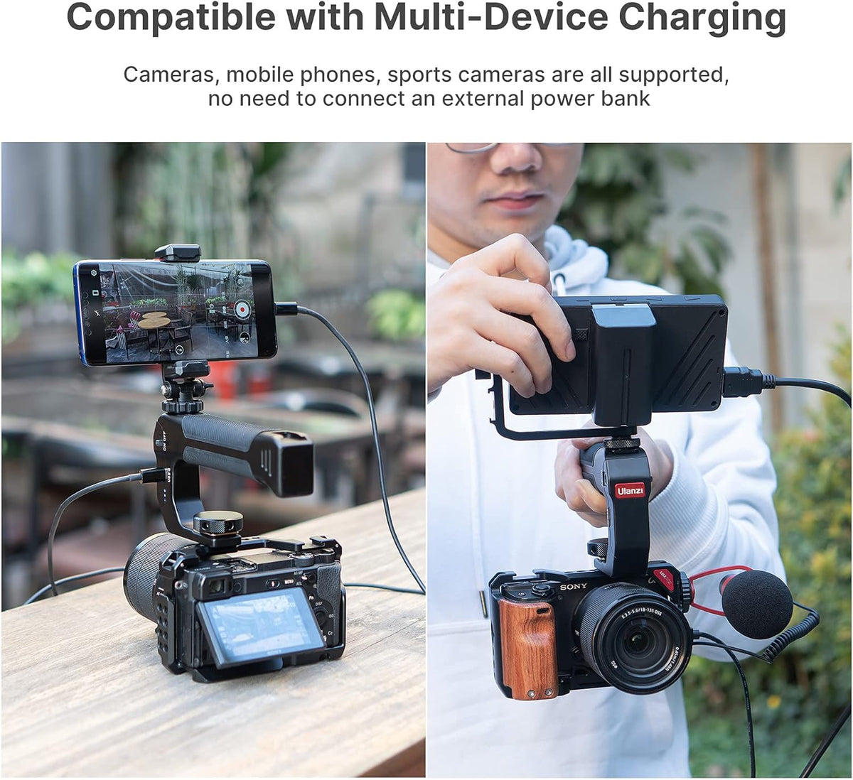 Rechargeable Battery Grip with Arri Locating Pin Mount K4765