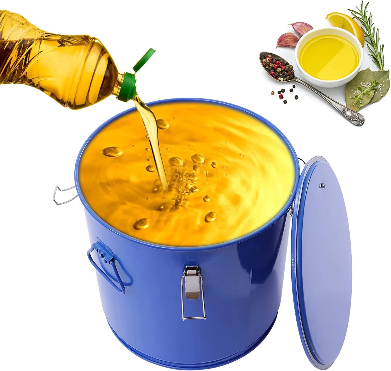8-Gallon Fryer Grease Bucket with Filter Bag Y74505