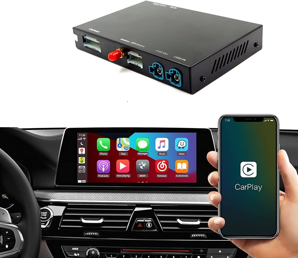 Wireless CarPlay Android Auto Decoder for BMW 6.5 Screen NBT System X629