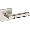 Satin Nickel Passage Door Lever Set with Square Rose A3094
