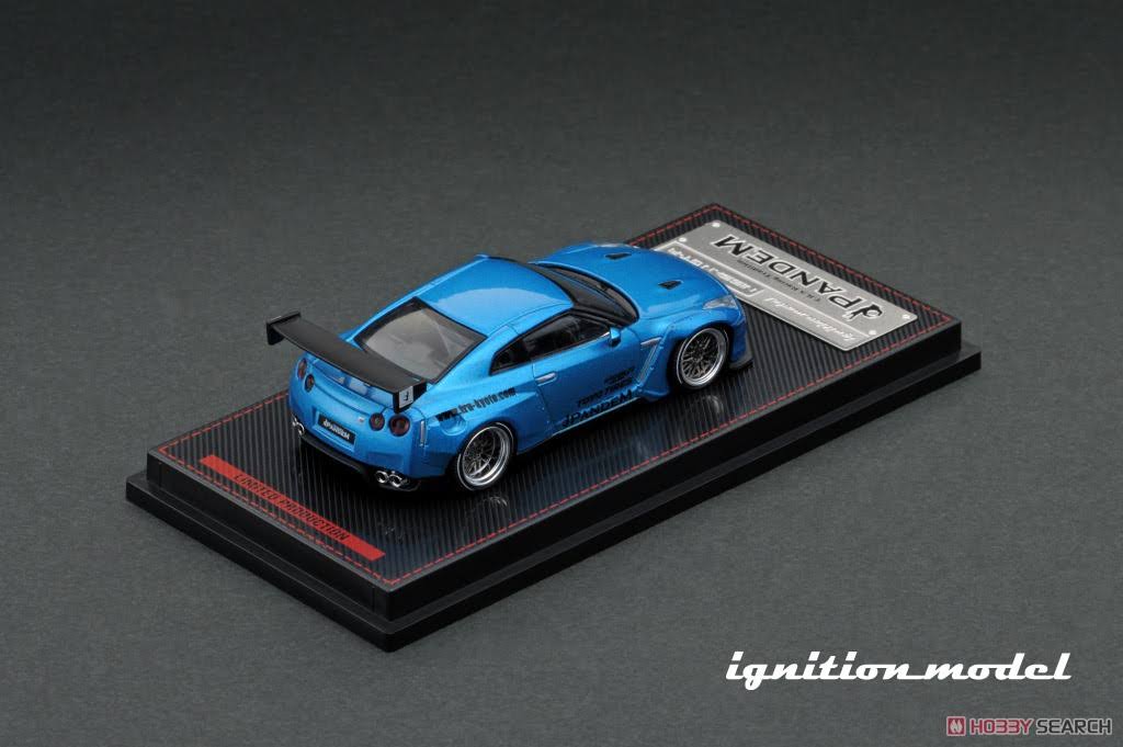 1/64 Blue Metallic Nissan Skyline R35 GT-R Model Car R73602