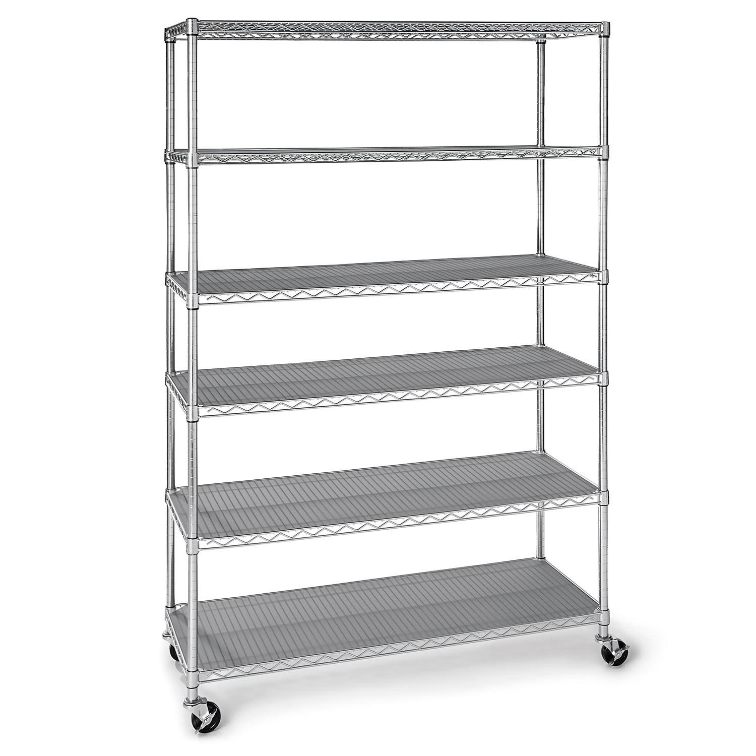 6-Level Commercial Storage Shelving, Grey Y65900