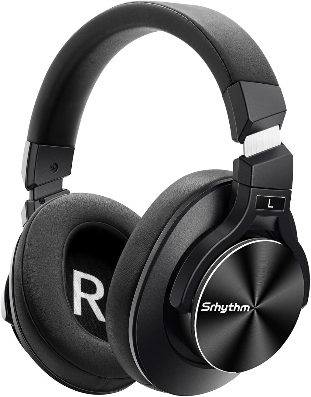Noise Cancelling Wireless Over Ear Headphones with Microphones, Metal Black Z50106