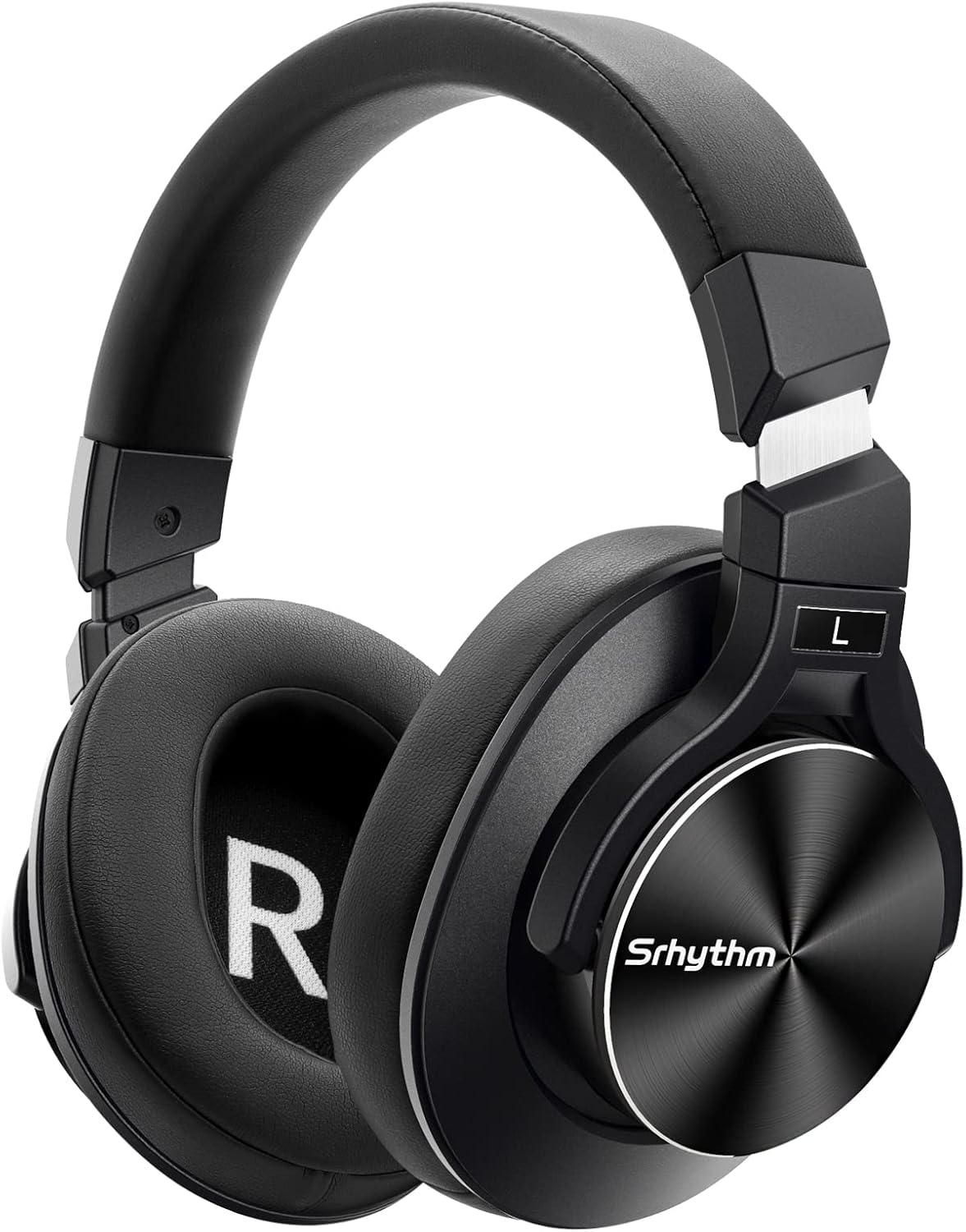 Noise Cancelling Wireless Over Ear Headphones with Microphones, Metal Black Z50106