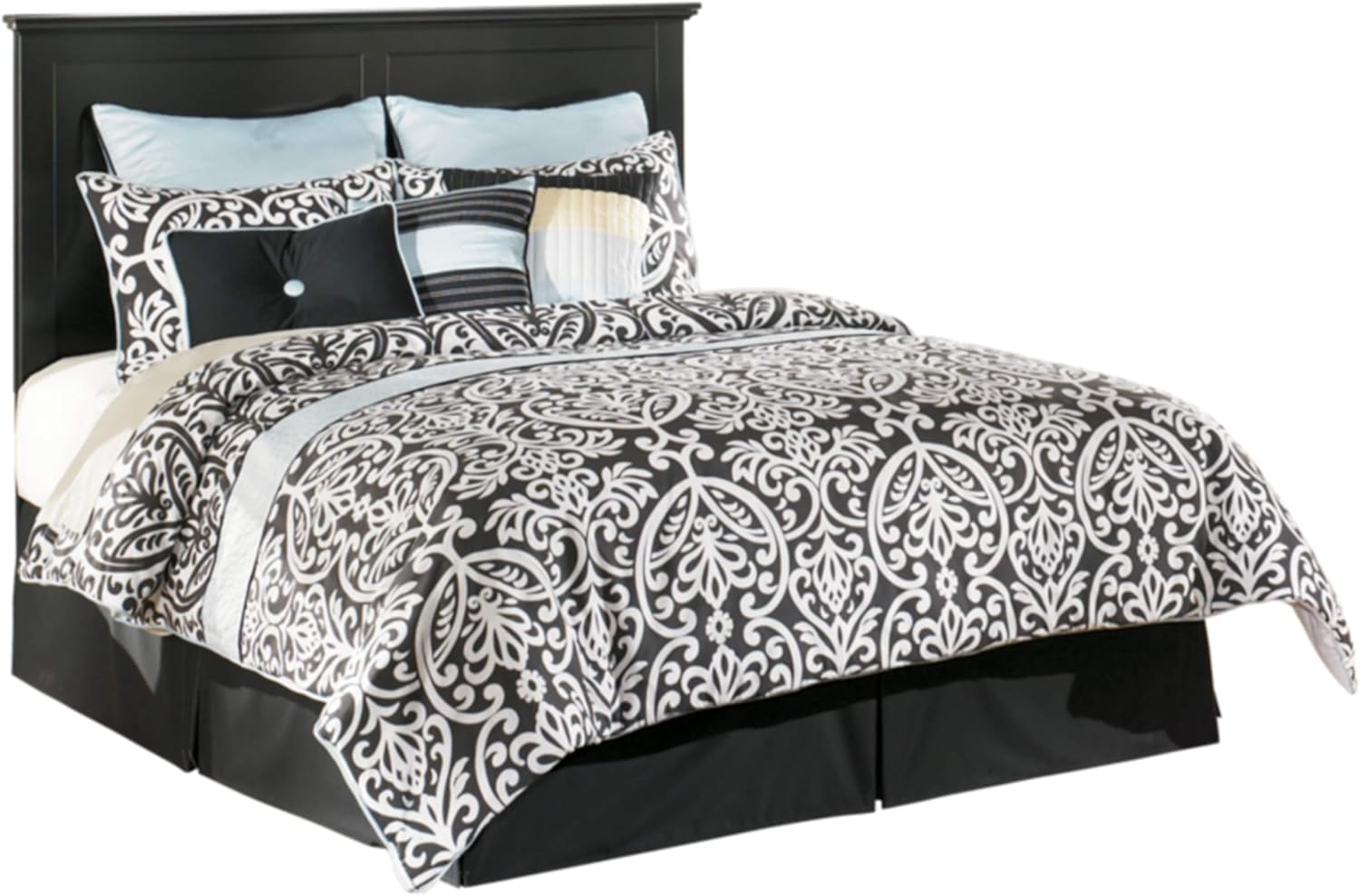 Rustic Farmhouse Panel Headboard King/California Black Q71807
