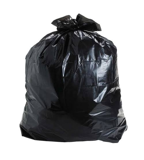 Black 60-Gallon Can Liners, 2 mil, 100/Carton I296635