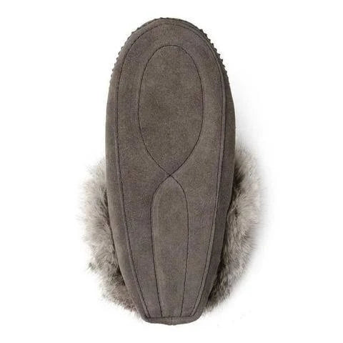 Charcoal Suede Moccasins D658