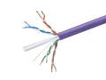 Cat6 Ethernet Bulk Cable, 23AWG, 1000ft, Purple Y903680